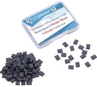 200 Pièces Noir Standard Ordinateur Jumper Cap Header Pin Shunt Shorting 2P Connector Top Close 2,54Mm Utilisé Pour Arduino Raspberry Pi Pcb Pc Dvd Hdd Projet De Court-Circuit[ZHUJ2859]