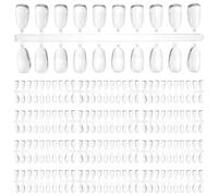 200 Pièces Nuancier Ongles Ps Haute Transparence, pour Manucure | Surface Lisse, Repérage Personnel, Tri des Teintes, pour Étudiants en Art Ongulaire et Débutants