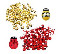 200 Pièces Ornements D'Animaux Autocollants, Ornements D'Abeilles, Ornements De Coccinelles, Ornements De Paysage De Mini Abeilles, Accessoires Décoratifs