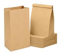 200 Pièces Pochette Kraft Petit Format 9x5,5 x18 cm Sac en Papier Brun Sachet Cadeau pour Célébrations de Fête, Mariage, Anniversaire, Communion, Noël, Boulangerie