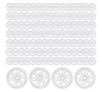 200 Pièces Rondelles Plates en Plastique, Rondes Rondelles en Plastique de 46mm, Rondelles en Polypropylène, Panneau Isolant Rondelles, pour la Fixation et le Support des Panneaux Isolants en Mousse