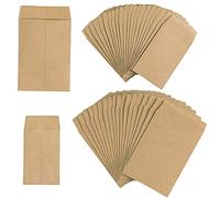 200 Pièces Sac à Bonbons en Papier Kraft, Petits Sacs-Cadeaux en Papier Kraft, Pochette Sac Sachet en Kraft Papier, 2 Spécifications, pour L'emballage de Biscuits, Bonbons, Petits Objets