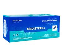 200 Pièces Sacs de Stérilisation Auto Scellés: 57 mm x 130 mm Sacs de Stérilisation par Autoclave, Sacs de Désinfection Stérile en PVC, Pochettes de Stérilisation, pour Les Cabinets Dentaires
