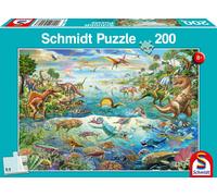 200 pièces Schmidt Spiele Kinder Puzzle Entdeck die Dinosaurier 56253