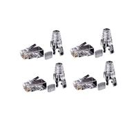 200 Pièces Séries Cat6 RJ45 Connecteur UTP CâBle Ethernet Jack 8P8C Réseau CAT 6 Modulaire Bouchons avec 6,5 mm RJ45 Caps