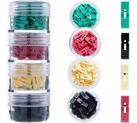 200 Pieces Standard Computer Jumper Caps With Handle Pin Shunt Short Circuit 2-Pin Connector (Shunts) Suitable For Arduino Raspberry Pi Pcb Pc Dvd Hdd Motherboard Shorting And Oth[ZHUJ2851]