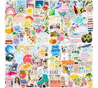 200 Pièces Stickers Aesthetic Kawaii, Imperméable Vinyle Autocollant, Stickers pour Scrapbooking, Journaling, Ordinateur Portable, Skateboard, Cahier, Macbook, Valise, Thermos, Guitare, Tasse, etc