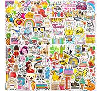 200 Pièces Stickers Mignon, Imperméable Vinyle Autocollant, Stickers pour Scrapbooking, Journaling, Ordinateur Portable, Skateboard, Cahier, Macbook, Valise, Thermos, Guitare, Tasse, Tablette, etc