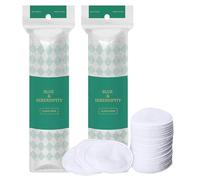 200 Pièces Tampon en Coton, Coton Démaquillant Blanche, Tampon de Maquillage de Coton, Coton pour le Visage Cotton Pads, Rond Coton Nettoyant Tampon, Cotons Démaquillants non Pelucheux