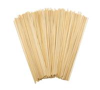 200 Pièces Tiges Bâtonnets en Bois Ronde 300mm x 3mm Baton Barbe a Papa Tige en Bois Naturel Bâtons de bambou Bâtons pour Barbe à Papa pour Travaux Manuels et Bricolage