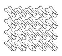 200 Pièces Trombones Noirs de Dent pour Papier | Finition Mate, Métal Pet, Organisation Soignée des Documents, Usage t Rapports, Style Moderne