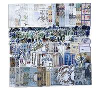 200 pièces vintage scrapbooking autocollants papier ensemble, fleur naturelle plante champignon papillon oiseau autocollants pour scrapbook calendrier carnet journal album photo décoration DIY