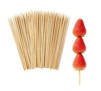 200 Piques Brochette Bambou Bois 15cm Barbecue Grill Buffet Apéritif