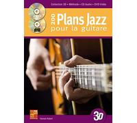 200 plans jazz pour la guitare en 3D - 1 Livre + 1 CD + 1 DVD