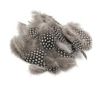 200 Plumes à Bricoler, 4-12cm Plumes de Pintade, Plumes Naturelles Mouchetées, Plumes à Bricoler pour Attrape-Rêves, Coiffure, Masques Projets DIY