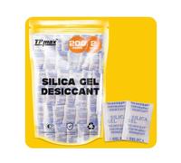 200 Sachets Déshumidifiants en Gel de Silice, 2g - Absorbant d'Humidité Haute Performance, Réutilisables & Non Toxiques - Pour Aliments, Vêtements, Électronique