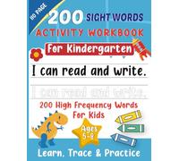 200 Sight Words Activity WorkBook for Kindergarten