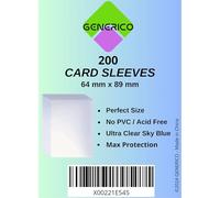 200 Sleeves Perfect Fit 64 x 89 mm pour cartes - Clear - Compatible Magic the Gathering, Lorcana et One Piece et toutes les cartes de taille standard - Haute résistance