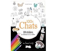 200 stickers à colorier 100 % chats