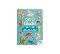 200 stickers - Créatures légendaires - Bruno Wennagel - Quelle Histoire - broché - Document jeunesse