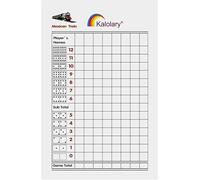 200 Tableau de Score Feuilles pour Dominos Train Mexicain, Kalolary Domino Score Pad avec Image de Tuiles, Élégant Carnet de Score pour Dominos Train mexicain