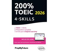 200% TOEIC 4-Skills - Michael Byrne - Ellipses - broché - Méthode de langue
