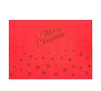 200 unité - Set De Table 'Merry Christmas' 55 G/M2 30X40 Cm Rouge Airlaid