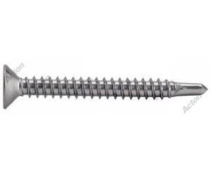 200 vis auto perceuses inox A2 tête fraisée carrée - ACTON - 6243