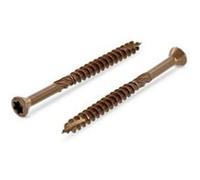 200 VIS DE TERRASSE INOX A2 BRUNI AUTOFOREUSE TETE DECORATIVE TORX 25 de Ø 5 X 70