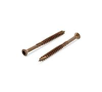 200 VIS DE TERRASSE INOX A2 BRUNI AUTOFOREUSE TETE DECORATIVE TORX 25 de Ø 5 X 80