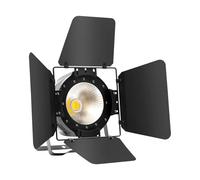 200 W COB LED Lumière de scène avec portes de grange 2 en 1 Blanc chaud & Blanc COB Par Lumières de scène pour DJ, studio, concert, mariage, théâtre, studio photo, Noël