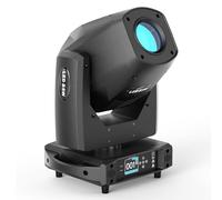 200 W Lyre LED Lumière de scène, Zoom Électronique 10 Couleurs et 17 Motifs DJ Luminaires à tête rotative Effet D'atomisation LED dmx512 pour Scène Mariage DJ Fête de Noël