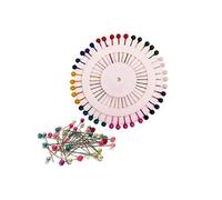 200 X PERLE Nacré broches Rosace hijab Craft Robe qui Couture Écharpe Needlework perlée Perle Head pins de carte NEUF