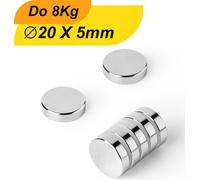200 x plaque magnétique néodyme aimant rond super aimant fort petits aimants plats aimants 20x5