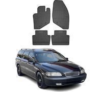 2000-2007 Volvo V70 Tapis de sol TPE noir 4 pcs