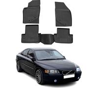 2000-2009 Volvo S60 Tapis de sol TPE noir 4 pcs