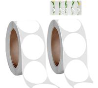 2000 Autocollants Ronds Blancs, Étiquettes de Codage Adhésifs（1,3 cm de diamètre), Adesivi Rotondi pour Ballons, Codage Couleur et Organisation, Rotolo Piccoli Punti Adesivi