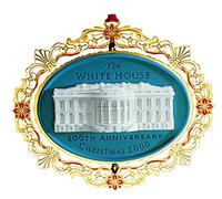 2000 Blanc Maison de Noël Ornement, 200th Anniversary of The White House