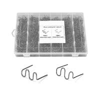 2000 PCS Soudure Plastique Agrafe, Agrafes de Soudage de Voiture 0.8mm / 0.6mm Baguettes de Soudage Agrafe pour Réparation de Pare-Chocs de Voiture, Soudage de Carrosserie, Agrafes Inoxydable