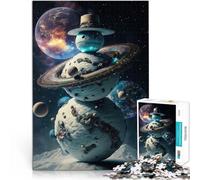 2000 Piece Jigsaw Puzzles for Adults Jigsaw Cosmic Snowman Made of Cardboard,for 14+ Each Piece is Unique - Fun and challenging Game for The Whole Family Deal as Gifts for The Whole Family 。