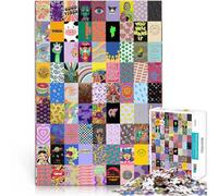 2000 Piece Jigsaw Puzzles “Psychedelic Graffiti Splicing Art” Suitable for People Aged 14 and Above Difficult to Complete But Fun and Humorous Fun at Home Activities, Birthday Present,Travel Gifts。