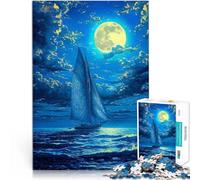 2000 Piece Puzzles for Adults Sailboat Sunset Painting Made of Cardboard Suitable for People Aged 14 and Above Educational Learning Toys Family Games Birthday Present。Size：70x100cm/27.5x39.3inch