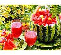 2000 Pieces Adults Jigsaw Puzzles,Paper Family Puzzle,Brain Challenge Jigsaw Toy for Children,Fruit Series Watermelon Landscape Intelligence Puzzles,DIY Parent-Child Games70x100cm Gi418