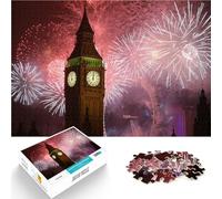 2000 pièces pour Cadeaux pour Adultes Londres Big Ben Travel City Fait de Papier,Convient aux Personnes âgées de 14 Ans et Plus Jeux Amusants en Famille Cadeaux de Jeux de Noël。Taille:70x100cm