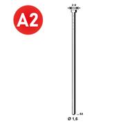 2000 Pointes fines BRADS 20°-16/64 INOX - ALSAFIX - PO62766