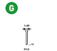 20000 POINTES MICROPointes fines BRADS JA-13 MM - ASLAFIX - 6JA131
