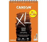 [200005250] CANSON Bloc Croquis Spirale XXL A4 120 feuilles 90g Ivoire