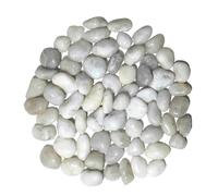 2000g Galets Naturelsdecoratif Poli, 2-4 cm Petit Cailloux Decoratif pour Plante, Galets de Rivière Pierres Polies Décoratives Naturelles pour Aquarium Vase Jardin Plantes (Blanc, 2-4 cm)