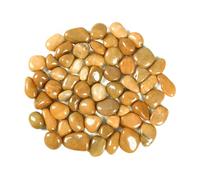 2000g Galets Naturelsdecoratif Poli, 2-4 cm Petit Cailloux Decoratif pour Plante, Galets de Rivière Pierres Polies Décoratives Naturelles pour Aquarium Vase Jardin Plantes (Jaune, 2-4 cm)