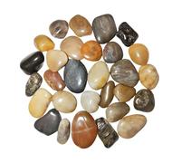 2000g Galets Naturelsdecoratif Poli, 4-6 cm Petit Cailloux Decoratif pour Plante, Galets de Rivière Pierres Polies Décoratives Naturelles pour Aquarium Vase Jardin Plantes (Multicolore, 4-6 cm)